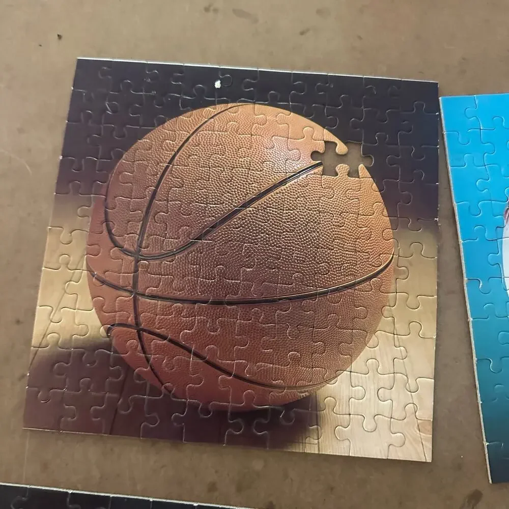 Ball Four Jigsaw Puzzles Nordevco Baseball Football Basketball Soccer Vintage